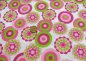 Preview: Flower Dots cotton white fabric with flowers and dots